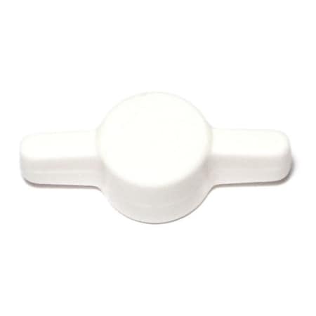 Midwest Fastener 1/4" White Plastic Tee Thumb Screw Knobs 5PK 70886